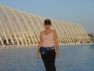 At the Athens Olympic Stadium