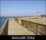 Inlet & lighthouse viewed from new boardwalk