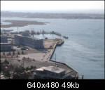 New bench area, condos, & boardwalk viewed from top of lighthouse