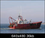Fishing boat Karen L. passing by
