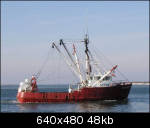 Fishing boat Elizabeth passing by