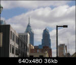 Another view of Philly's twin towers heading back through Philly toward NJ...