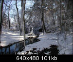 Stream coming from irrigation hole
