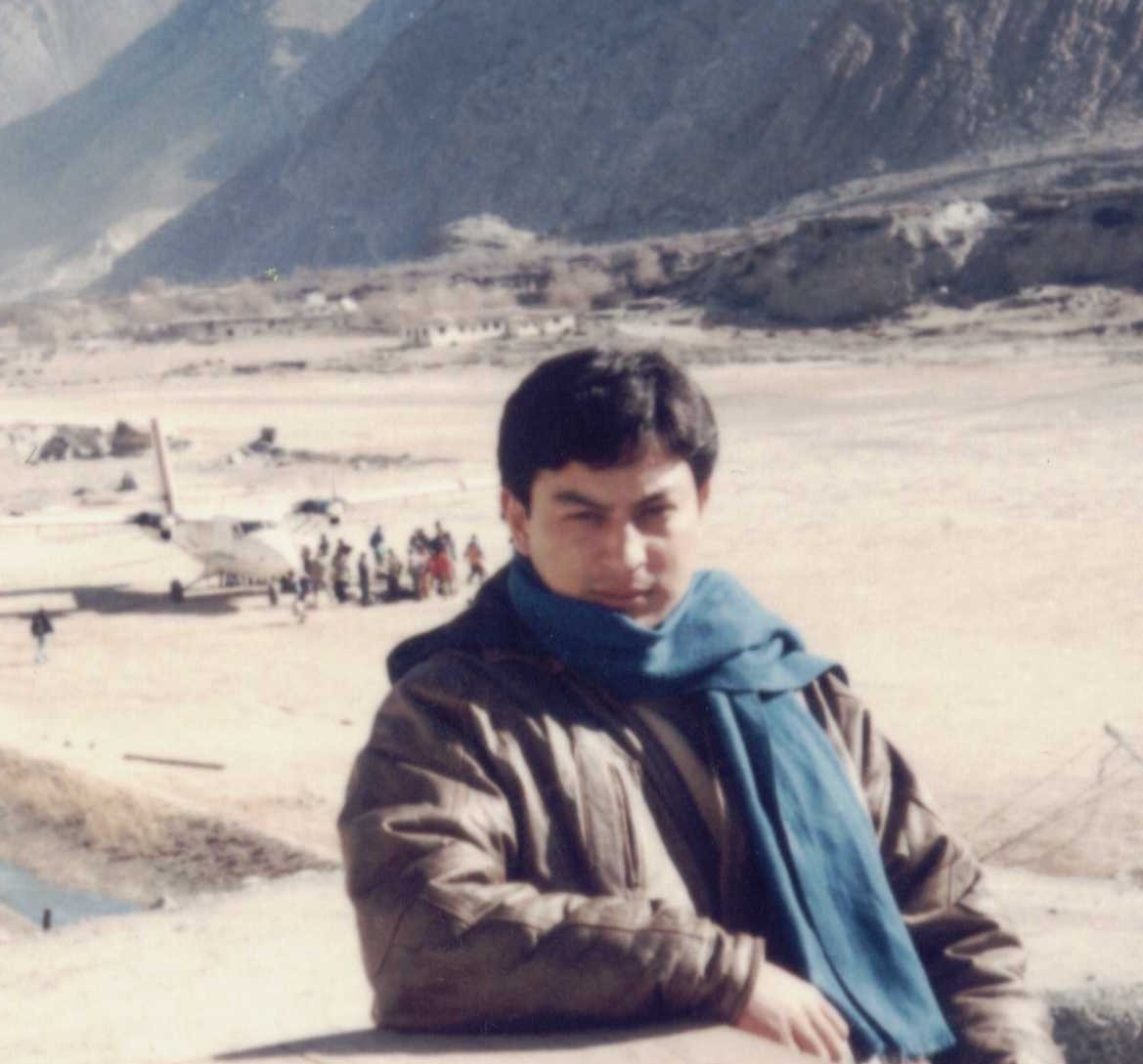 myself at jomsom airport, jomsom , Nepal