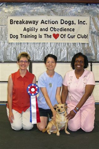 APDT Rally-O judges C. Nicotera and L. Williams help us commemorate the occasion.
