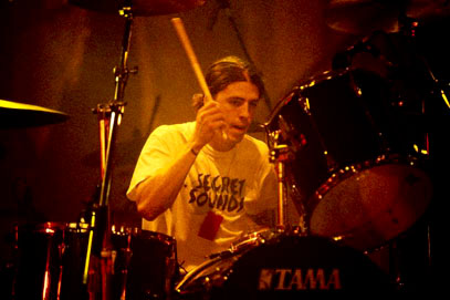 Dave hitting the drums
