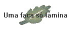 Uma faca s� l�mina