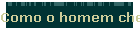 Como o homem chegou