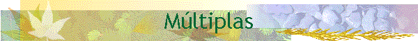 M�ltiplas