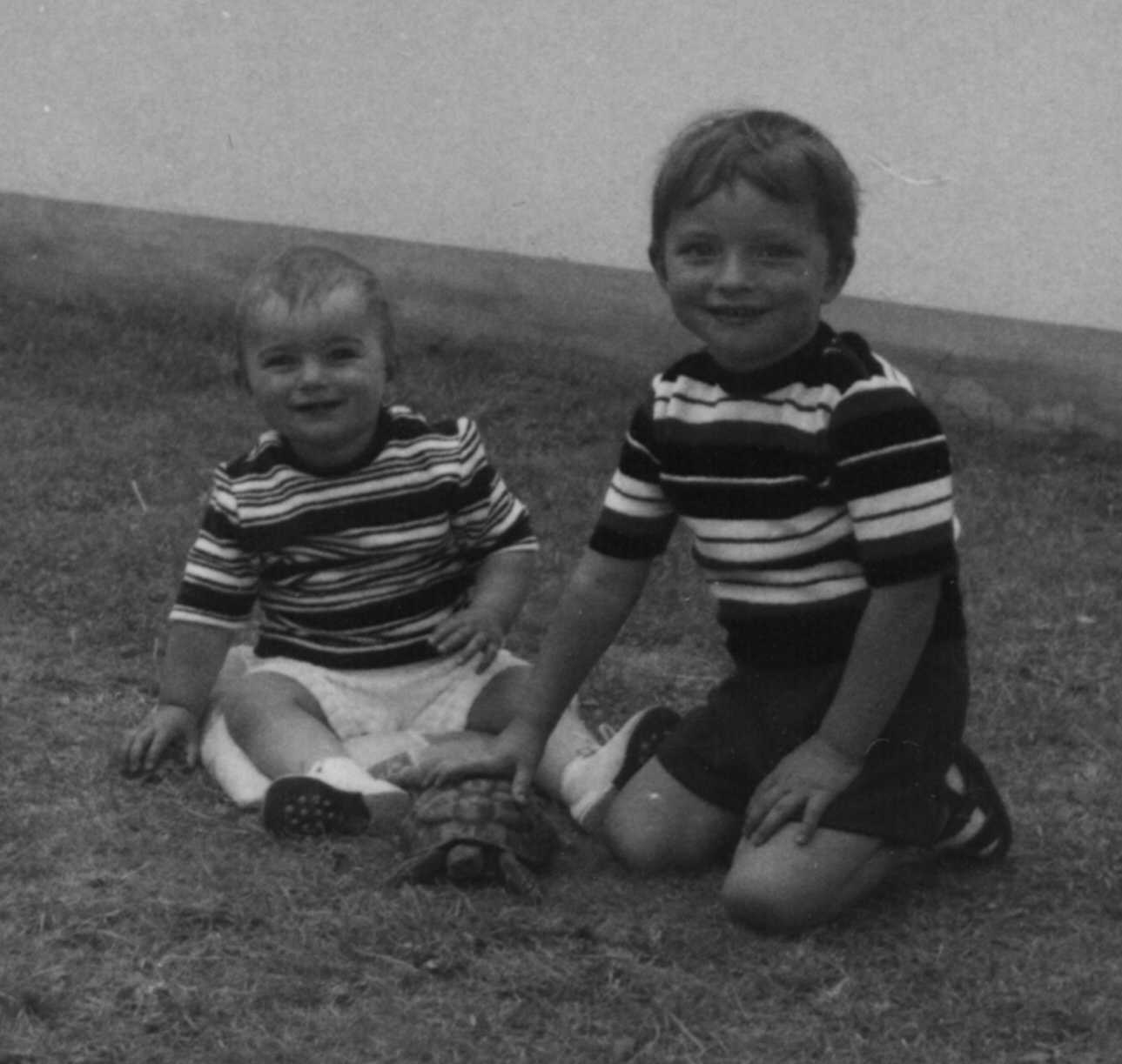 Dirk und Oliver Kolb, um 1971
