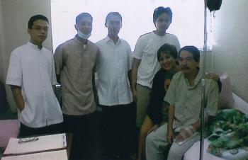 A recovering patient with the brothers at FEU Hospital