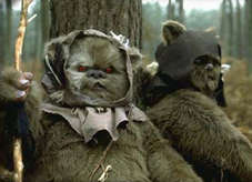 Ewoks have very short tempers!