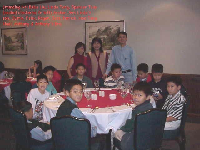 Mrs Tong, Jiselle's mom and Justin's dad with the boys.
