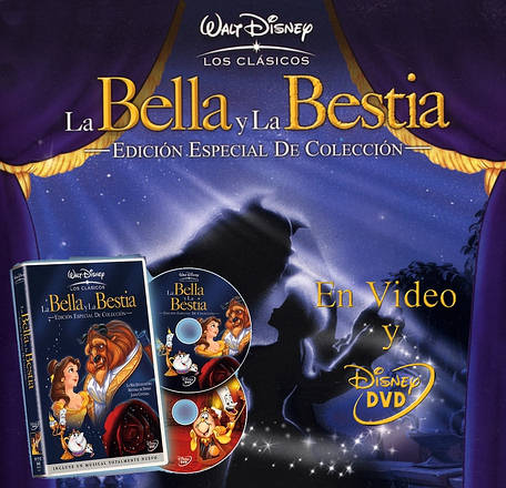 La Bella y la Bestia Promo en Video y Disney DVD