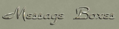 Message Boxes