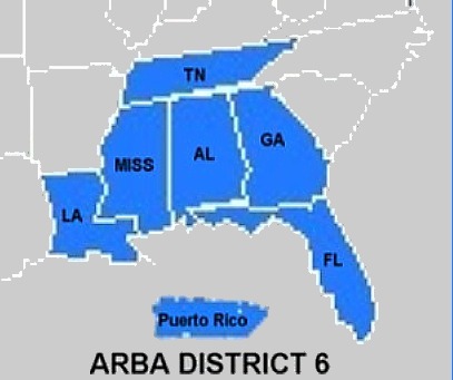 ARBA District 6 Map