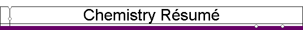 Chemistry R�sum�