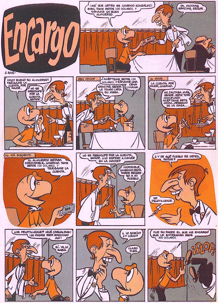 Chistes de condorito. "El encargo..." 