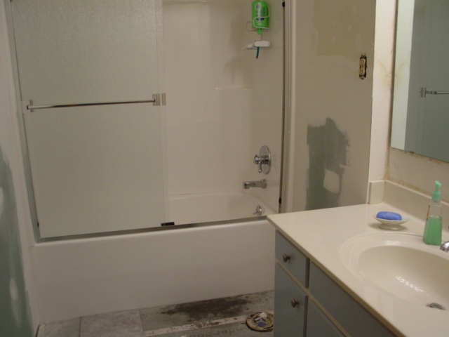 New Tub with shower doors!