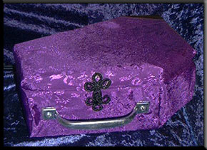 finished coffin purse