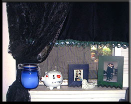 lace and velvet curtains