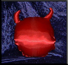 Completed devilish pillow.