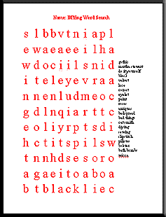 picture of word search