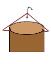 place the hanger in the tube