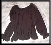 black Ren Faire blouse