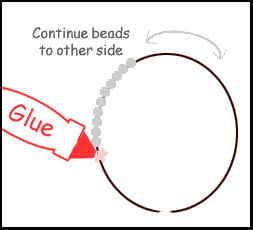 beads and glue