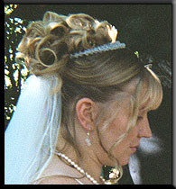 finished wedding tiara