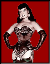 Betty Page in a corset