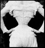 back lacing on their corset