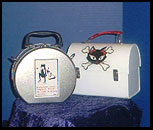 stickers on tin purse