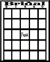 bridal bingo