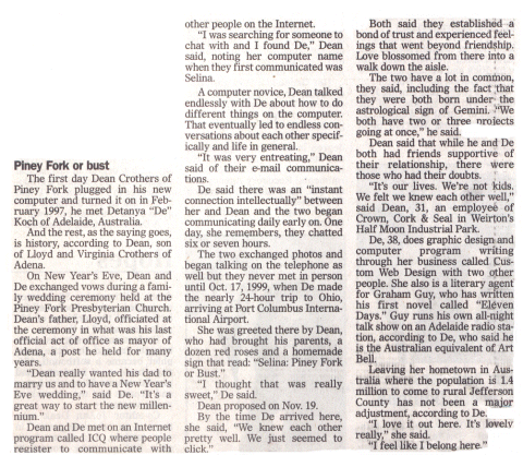 Click to read a bigger size Herald Star Interview