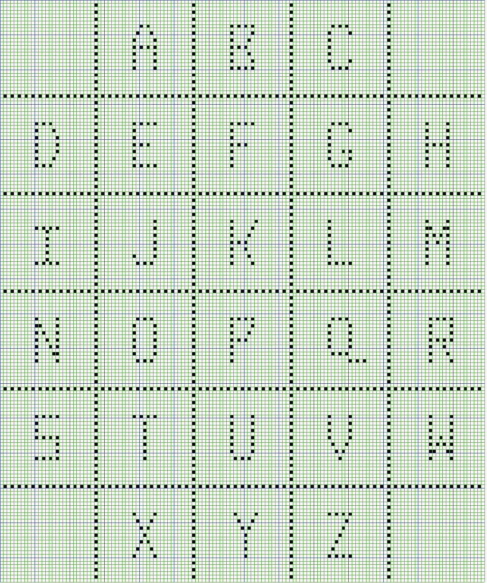 Caron's Baby's ABCs graph revised by Linda Gelb