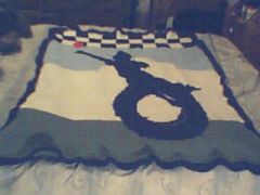 Jeanne's completed Afghan
