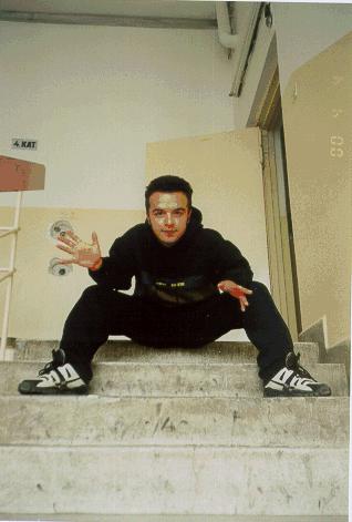 DJ KARACA at the steps in school