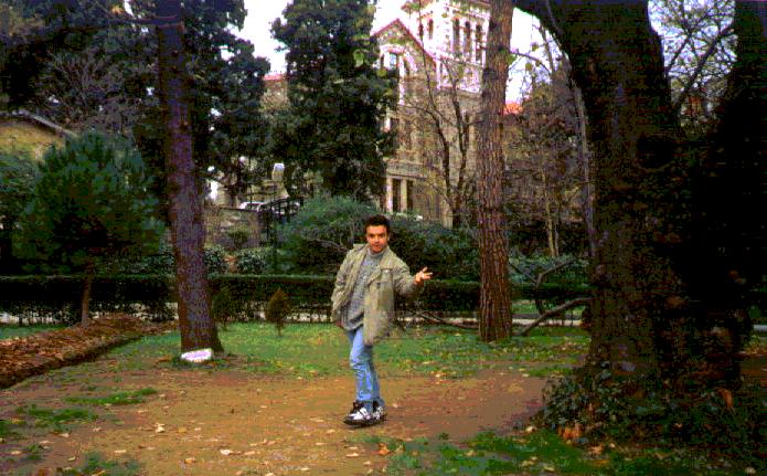 DJ KARACA at the garden of his university...