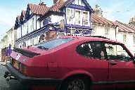 The Capri outside the New Vic,  see Vivi and Lou in there
