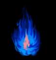 This Is a blue flame, a mysterious thing aint it?