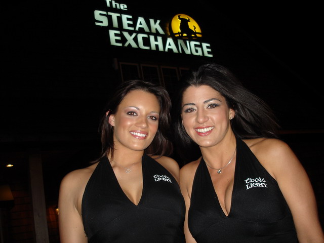 coors light girls at the steak exchange