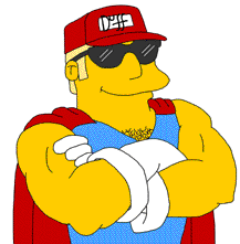 "Duff Man ... can't breathe!&nbsp; Oh no!"