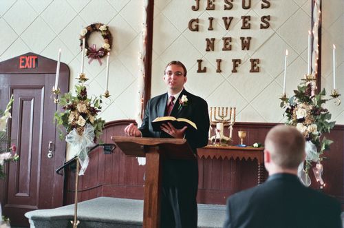 This is me speaking at My best Friend Kevin's Wedding!