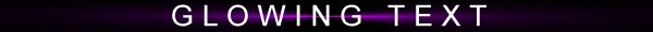 Glowing Text