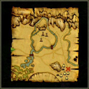 Razing the orc village has to b one of the best quests in this whole game !! U can creap by the west road gaurds, the north road gaurds also hav some patrolin backup nearby consistin of a archers fighters n seers