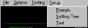 Setup Menu