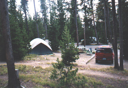 Yellowstone campsite