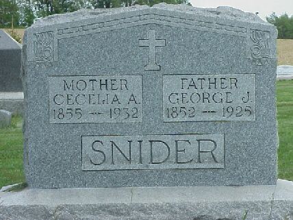 George J. Snider's tombstone